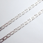 Sterling Silver 4mm Flat Gucci Link w/Lobster clasp